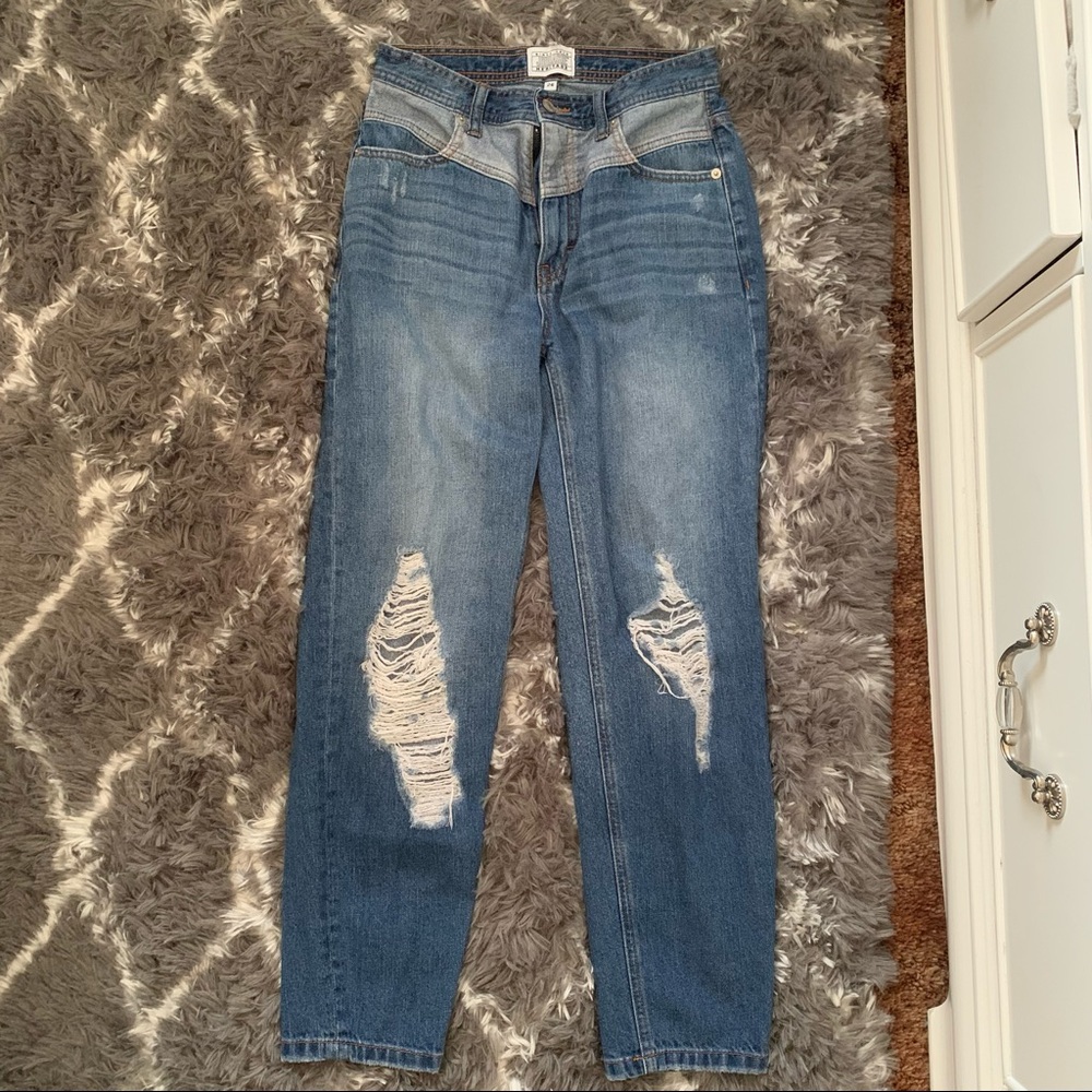 Jordache Straight Leg Ripped Jeans